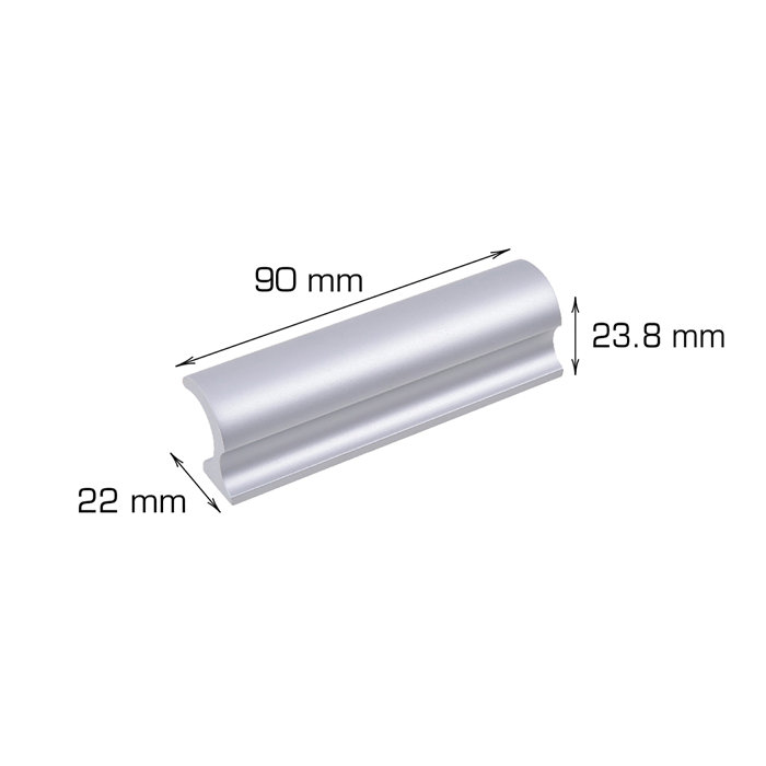 Vinduesgreb aluminium L90 mm